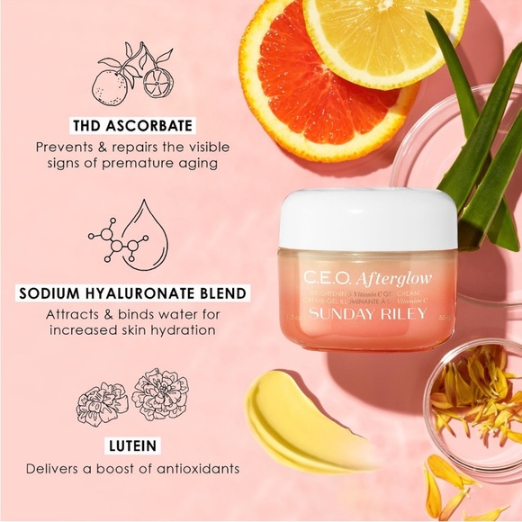 SUNDAY RILEY C.E.O. Afterglow Brightening Vitamin C Moisturizer - Picture 2 of 5